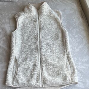 Fila Women's Cream Sherpa Vest